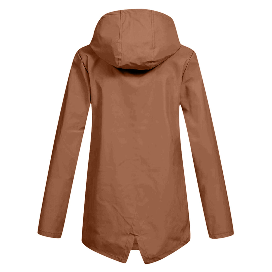 Women's hooded raincoat