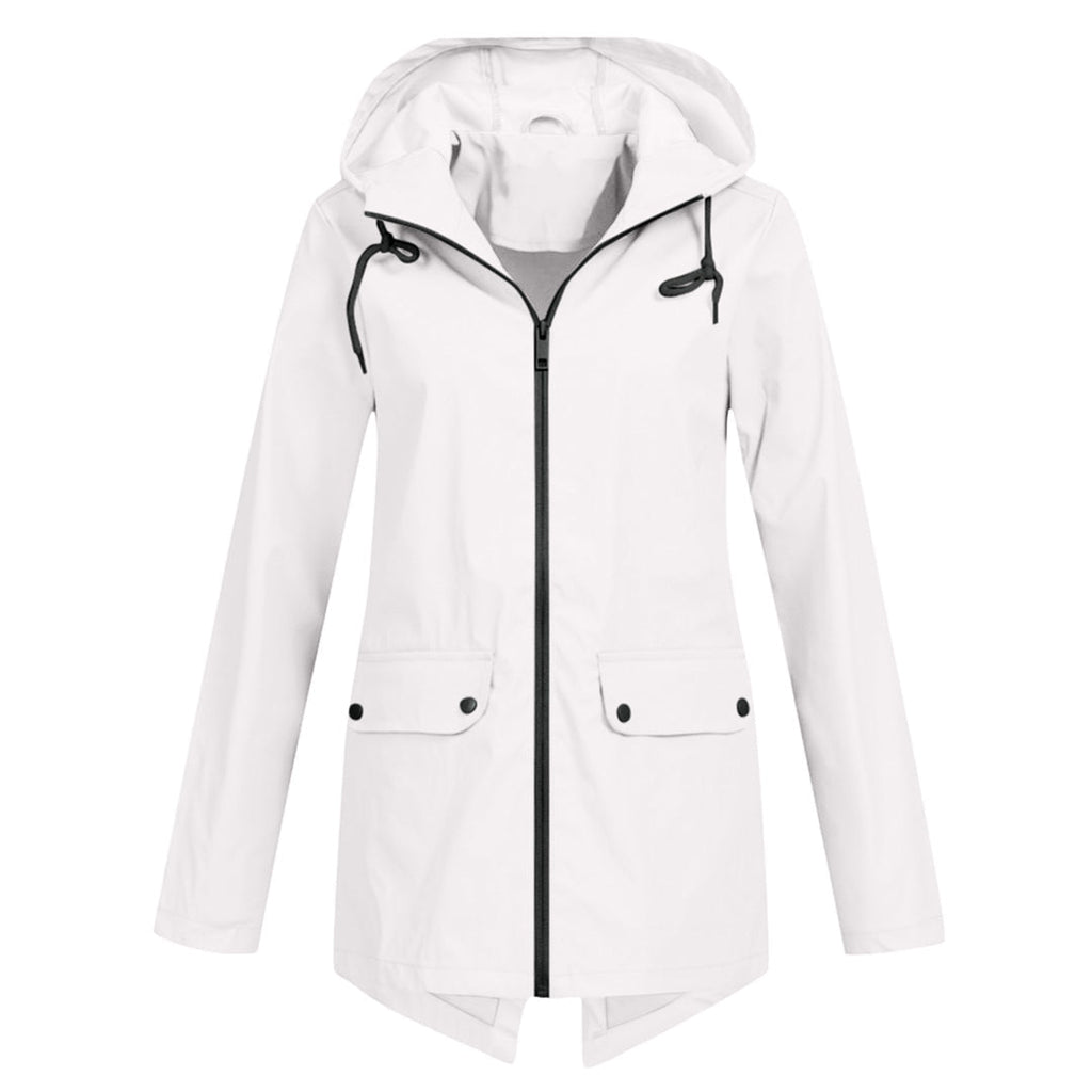 Women's hooded raincoat