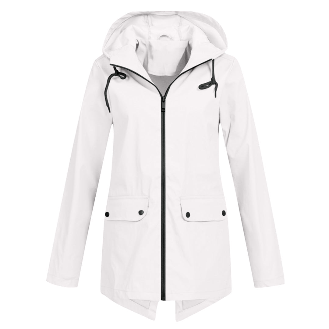 Women's hooded raincoat