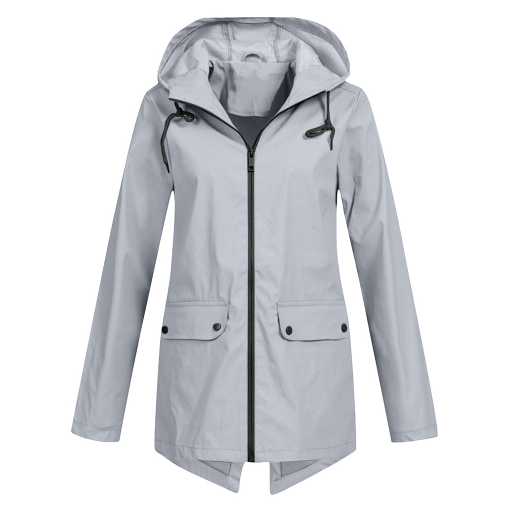 Women's hooded raincoat