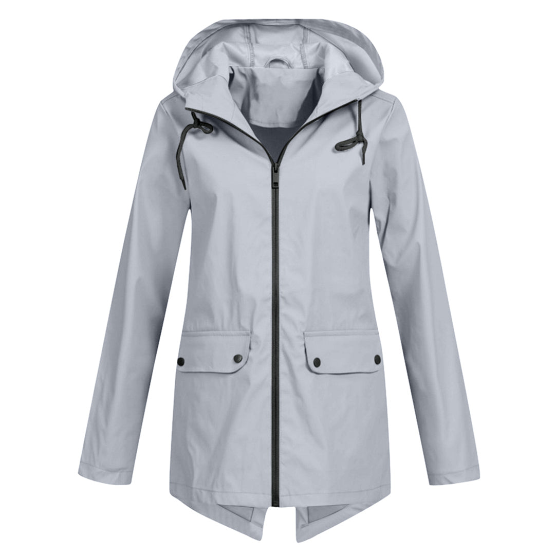 Women's hooded raincoat