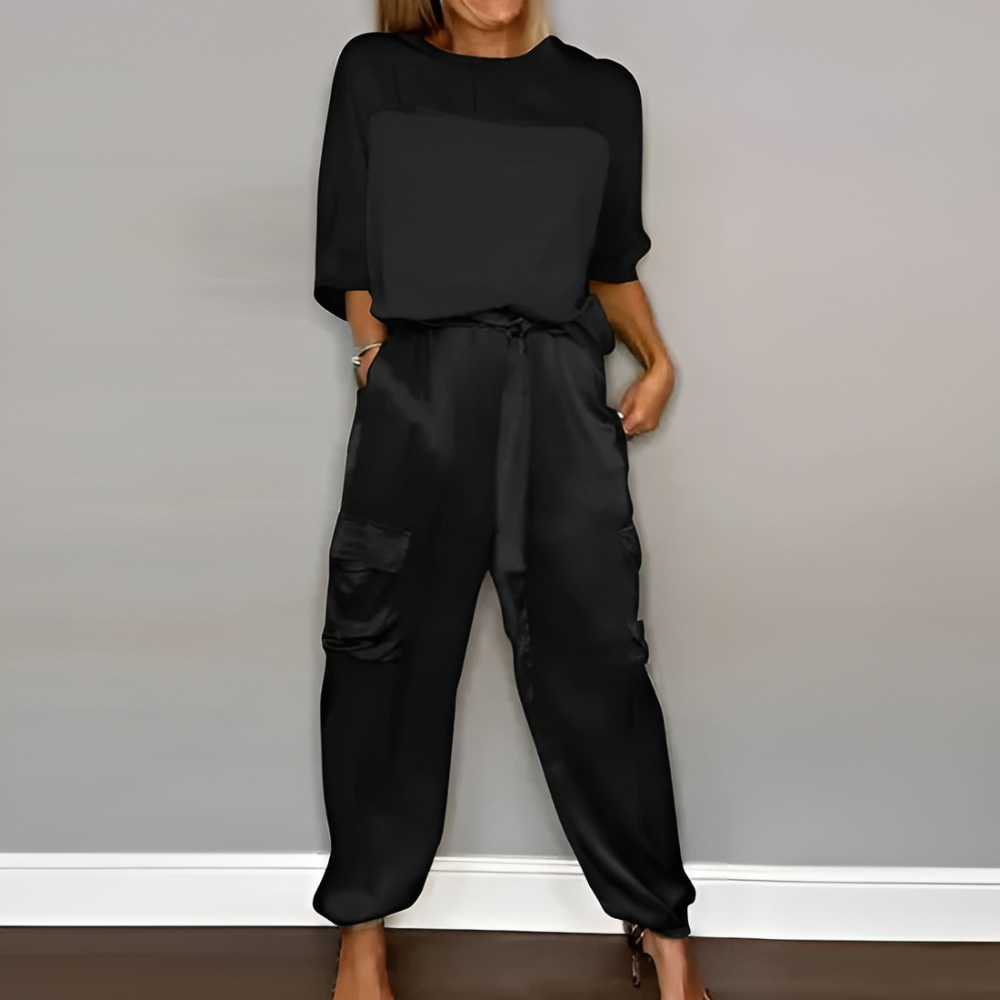 Valenzora | Elegant women's set of trousers and shirt