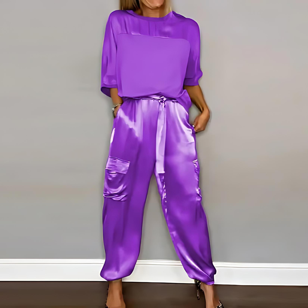 Valenzora | Elegant women's set of trousers and shirt