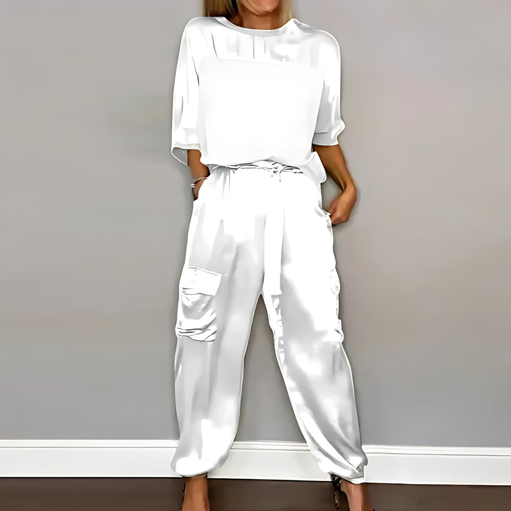 Valenzora | Elegant women's set of trousers and shirt