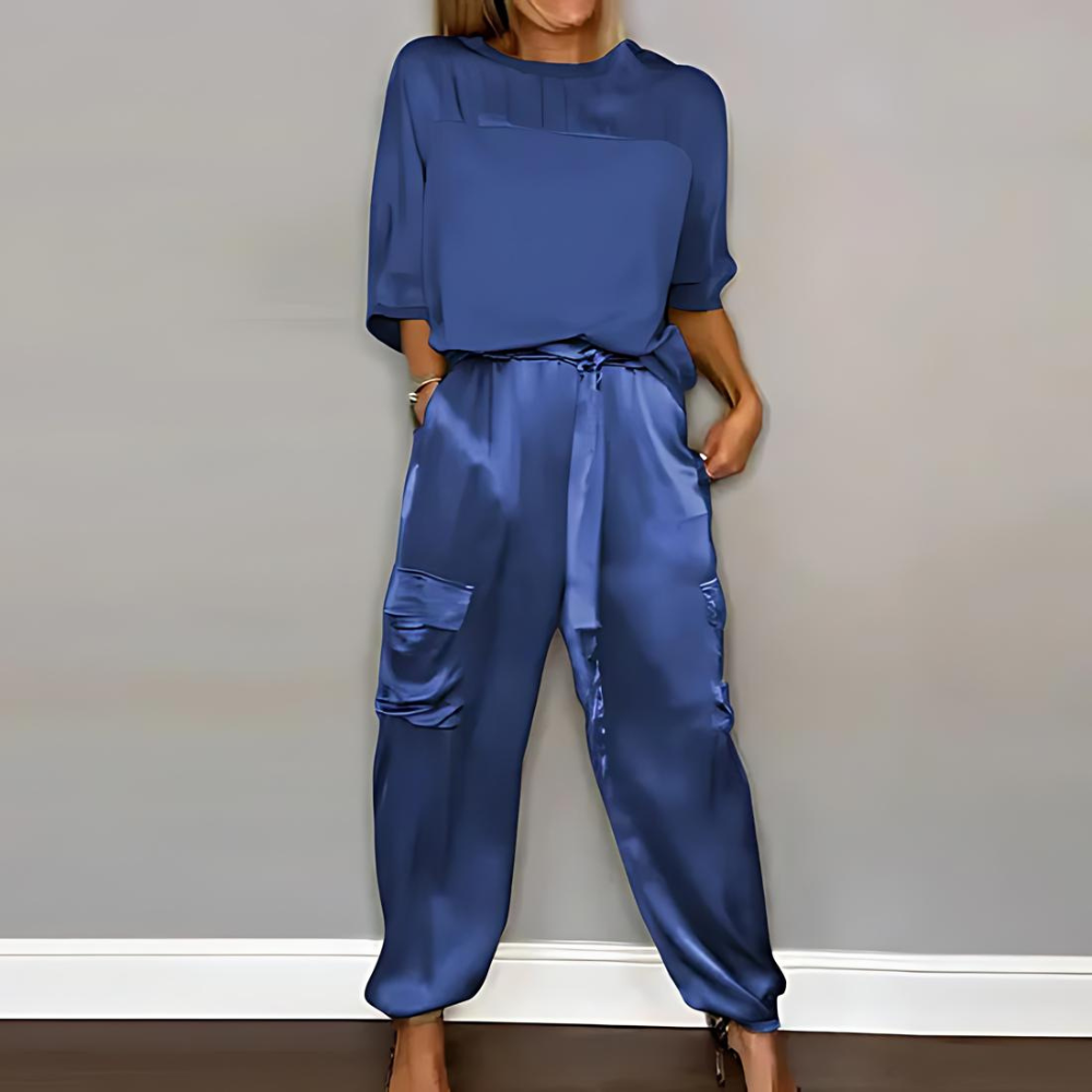 Valenzora | Elegant women's set of trousers and shirt