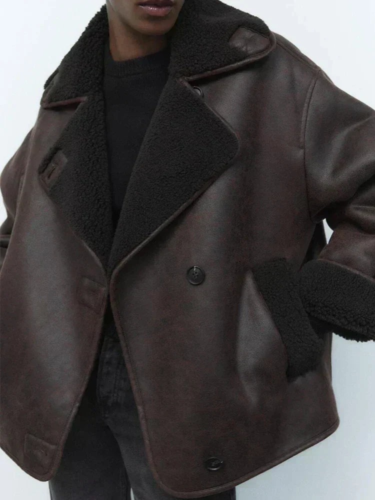 Valenzora | Vintage leather jacket for women