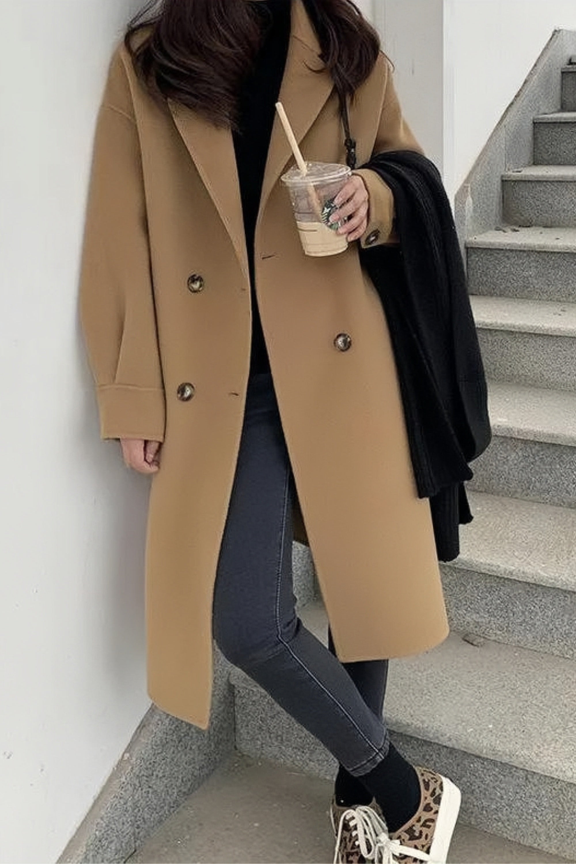 Relaxed and timeless winter dress