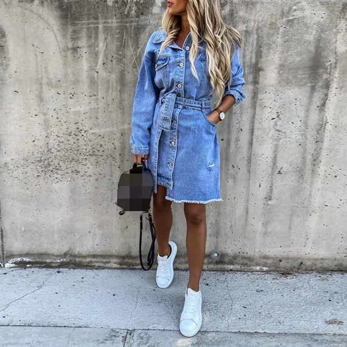 Summer dress in denim