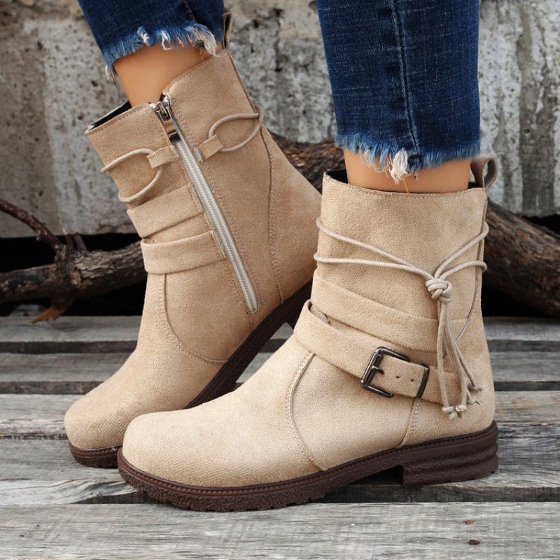 Valenzora | Fashion Belt Buckle Boots