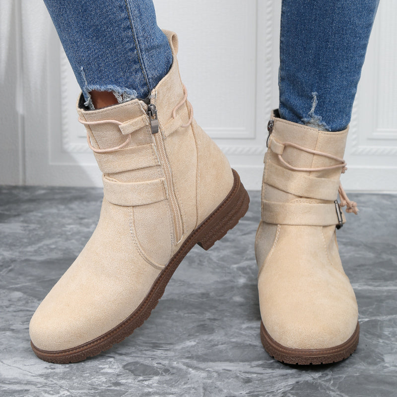 Valenzora | Fashion Belt Buckle Boots