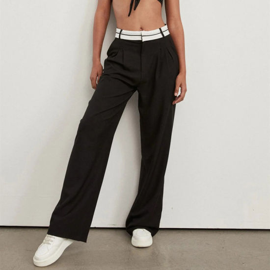 Valenzora - Fashion High Waist Straight Trousers