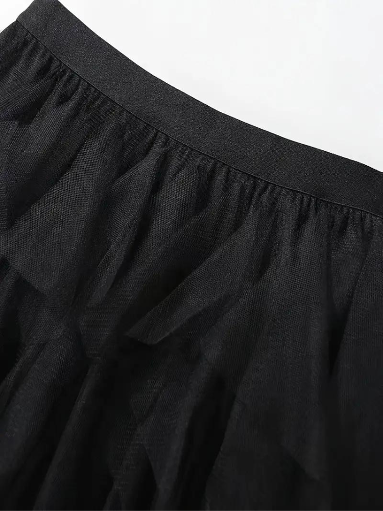 Valenzora | Ruffled skirt Long stylish tulle skirt