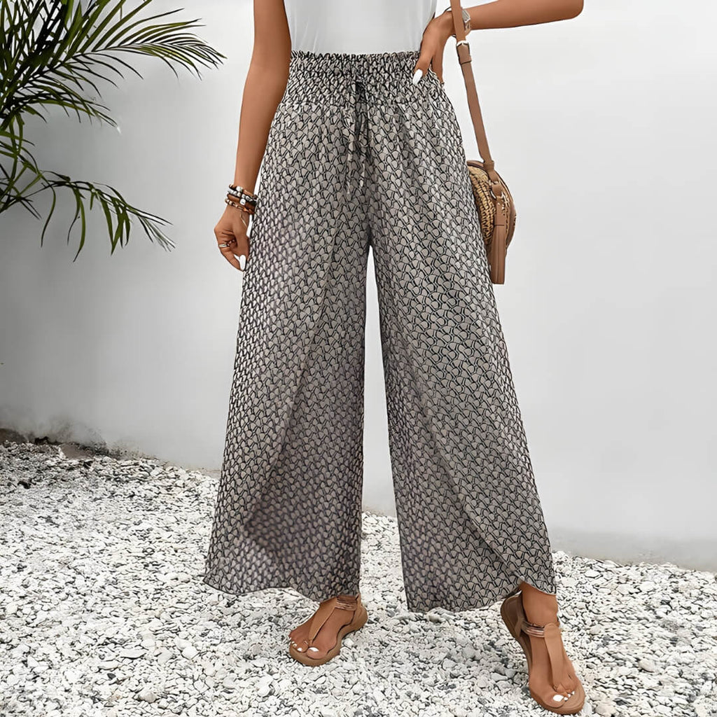 Hose mit Chiffonmuster