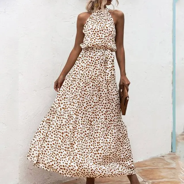 Valenzora | Trägerloses Maxikleid mit Blumenmuster