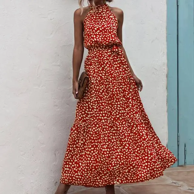 Valenzora | Strapless maxi dress with floral pattern