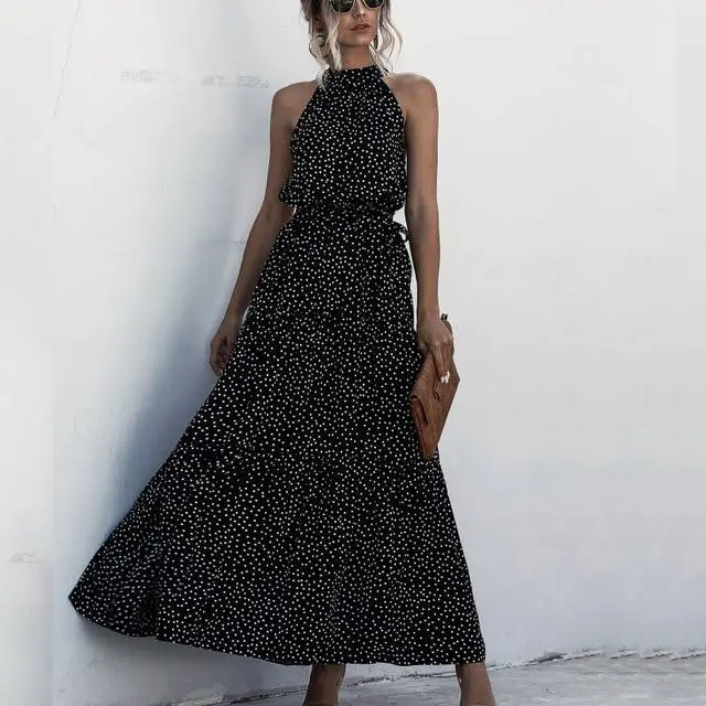Valenzora | Strapless maxi dress with floral pattern