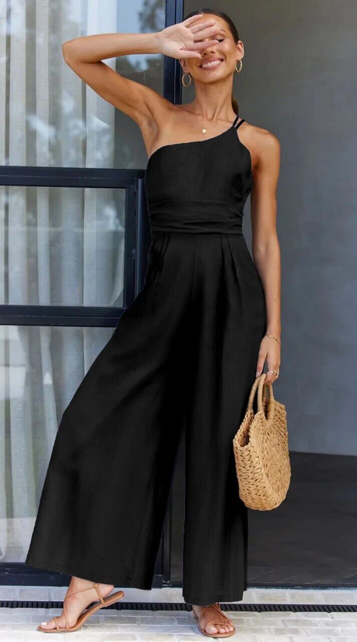 Valenzora | Backless Double Band Jumpsuit