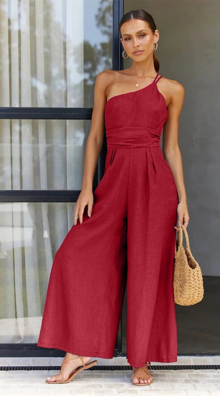 Valenzora | Backless Double Band Jumpsuit