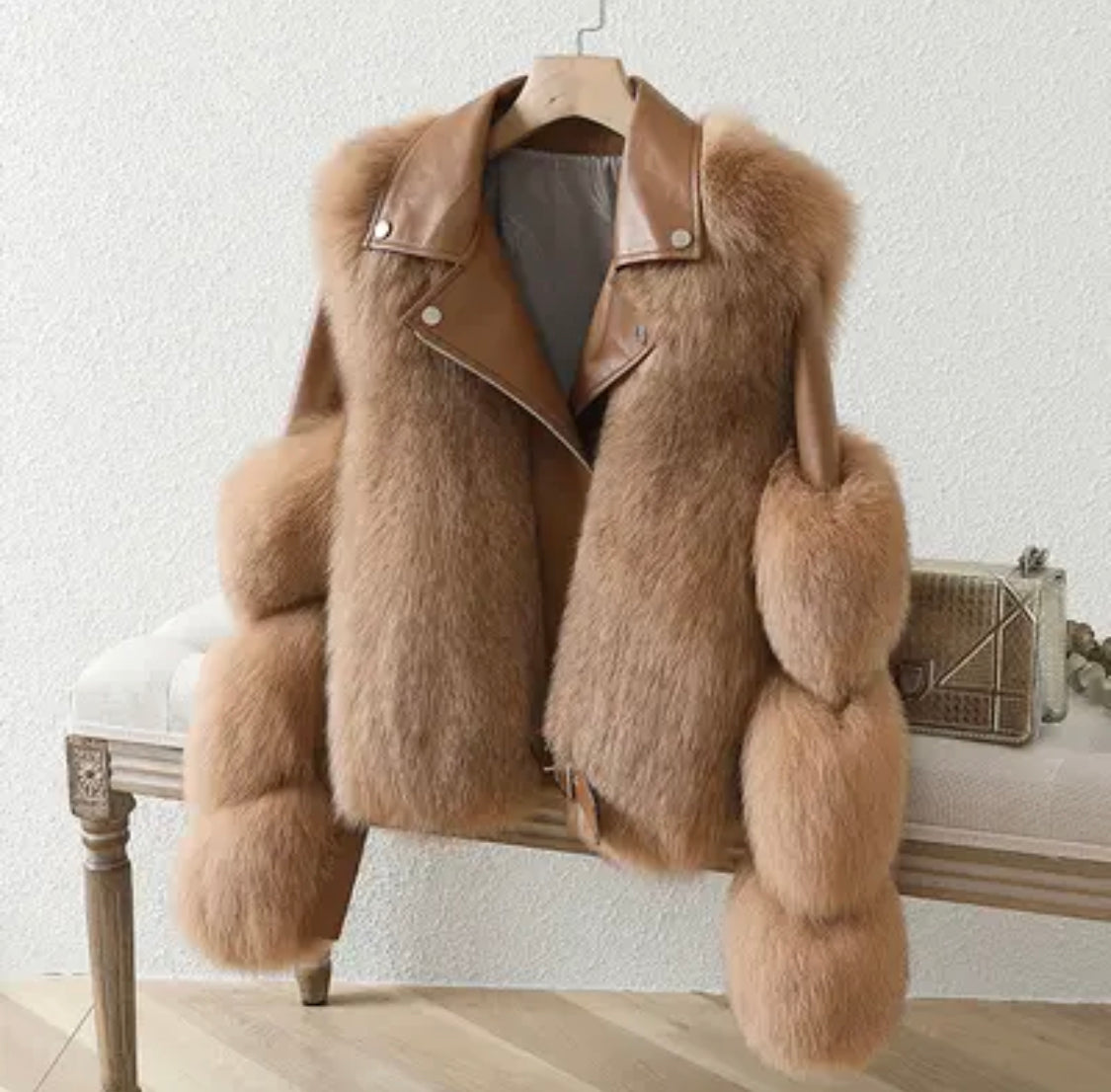 Valenzora™ - Luxury Leather Fur Jacket [Last Day Discount]