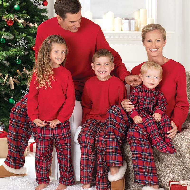 Valenzora | Plaid Christmas Pyjama Set for the Whole Family