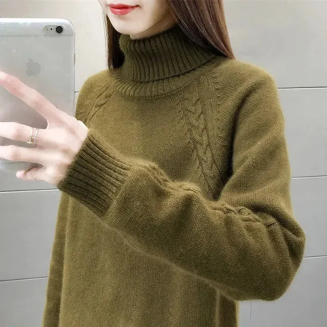 Valenzora – Elegant roll-neck sweater for women