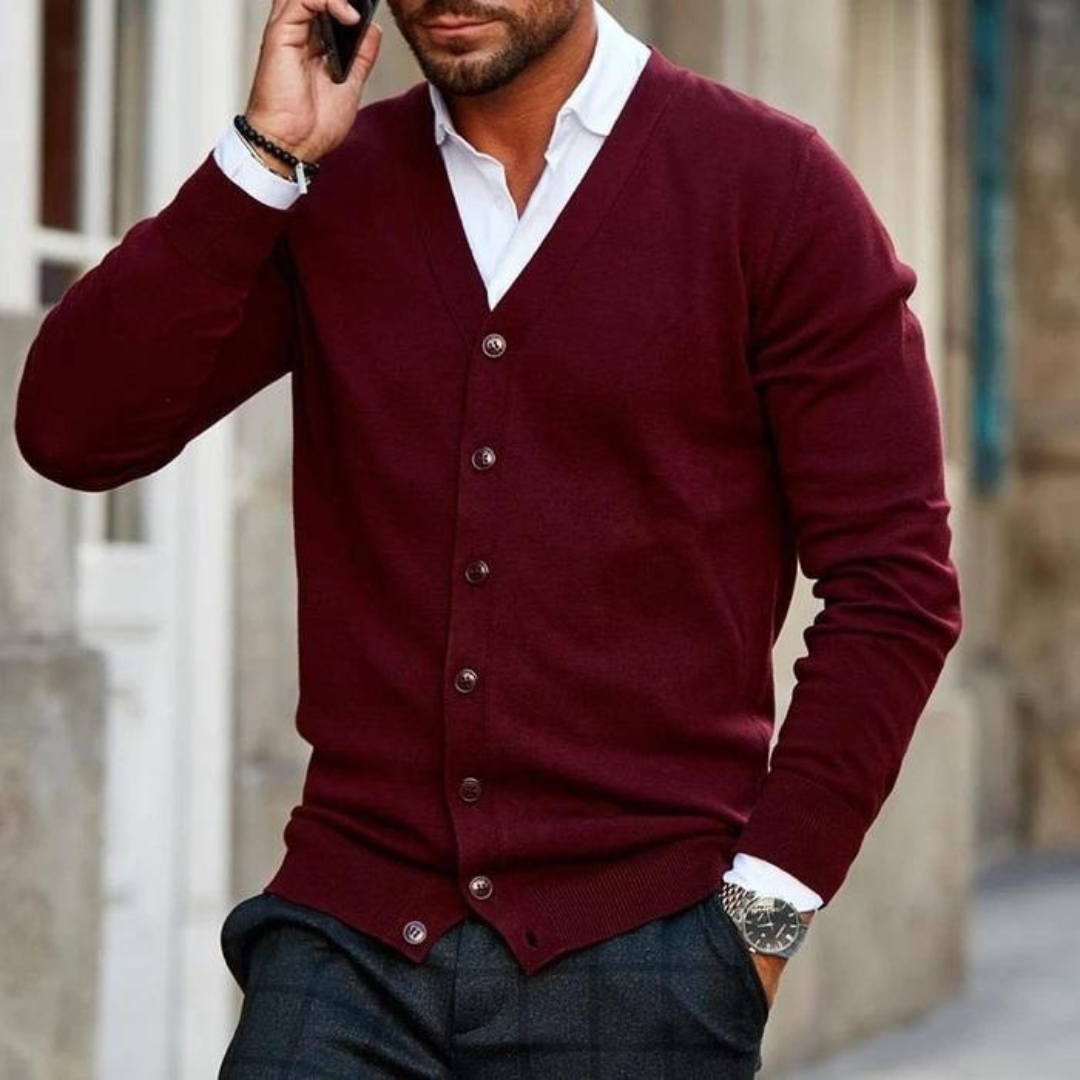 Valenzora | Cotton knit cardigan - Elegant & Classic