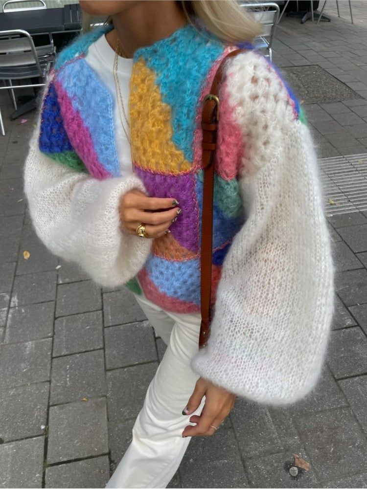 Valenzora | Warme, offene grobgestrickte Weste für Damen
