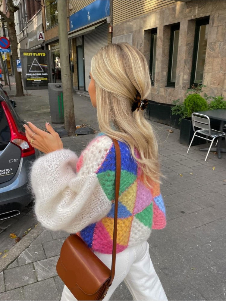 Valenzora | Warme, offene grobgestrickte Weste für Damen
