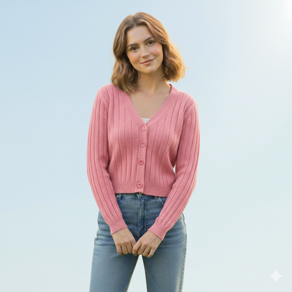 Valenzora | Damen-Strickpullover mit Schnürung und V-Ausschnitt