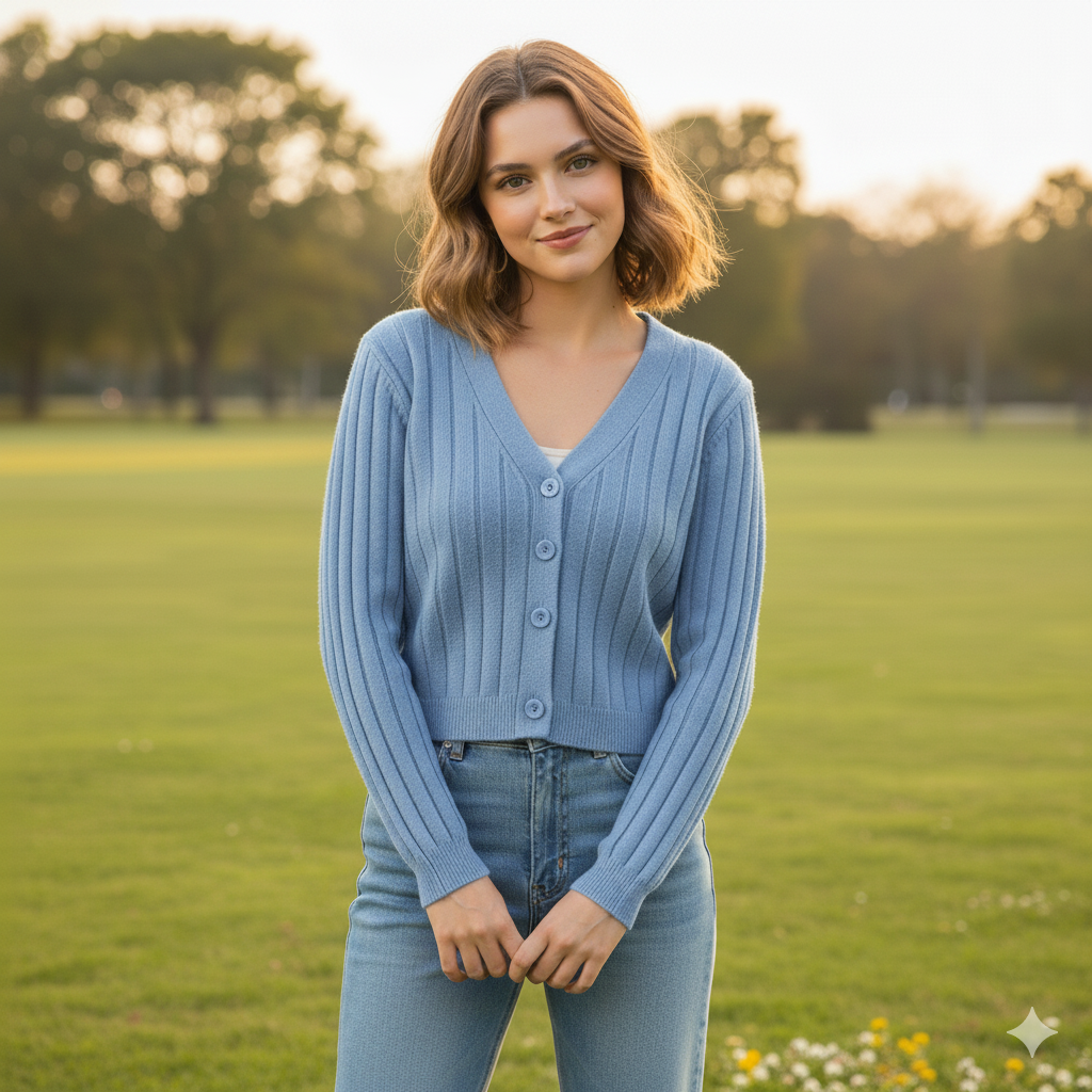 Valenzora | Damen-Strickpullover mit Schnürung und V-Ausschnitt