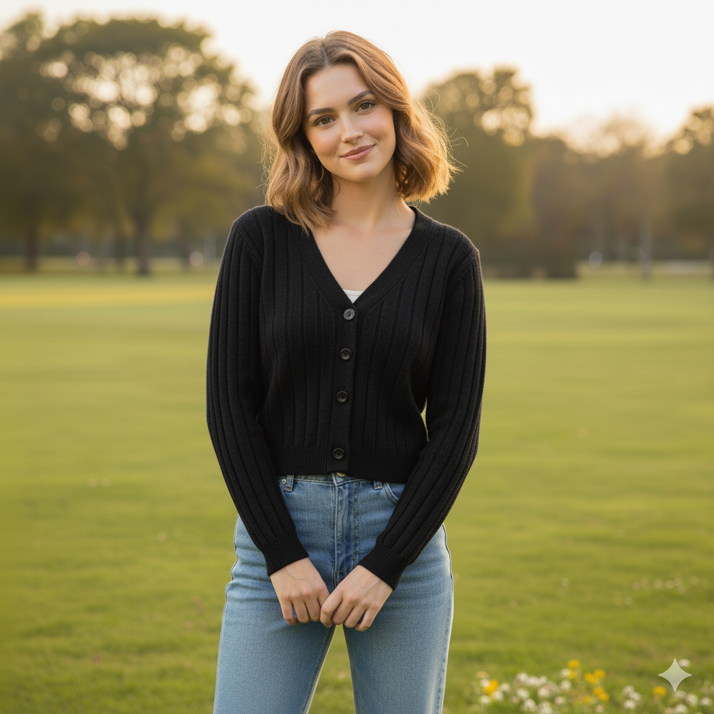 Valenzora | Damen-Strickpullover mit Schnürung und V-Ausschnitt