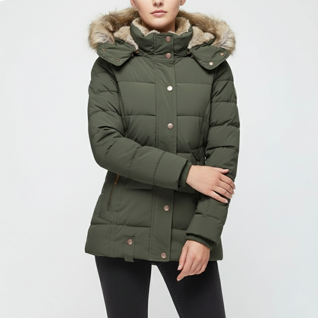 Valenzora | Valenzora Women's Winter Jacket | With fur lining, windproof & stylish