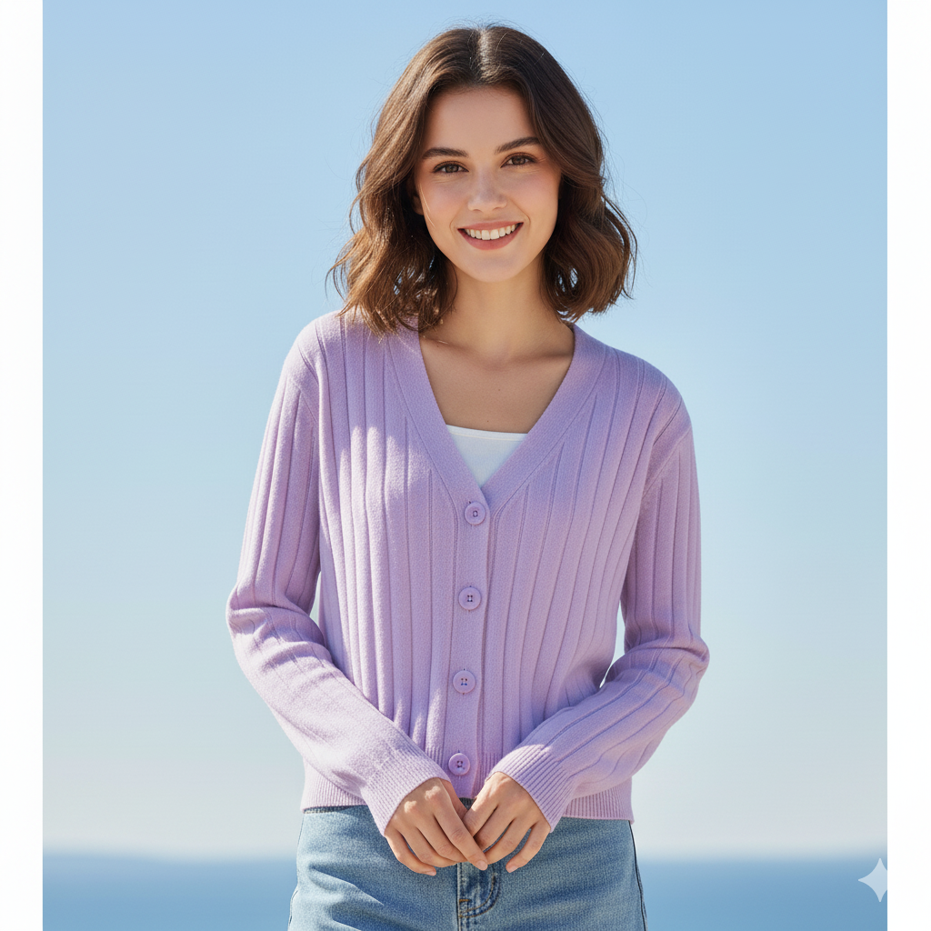 Valenzora | Damen-Strickpullover mit Schnürung und V-Ausschnitt
