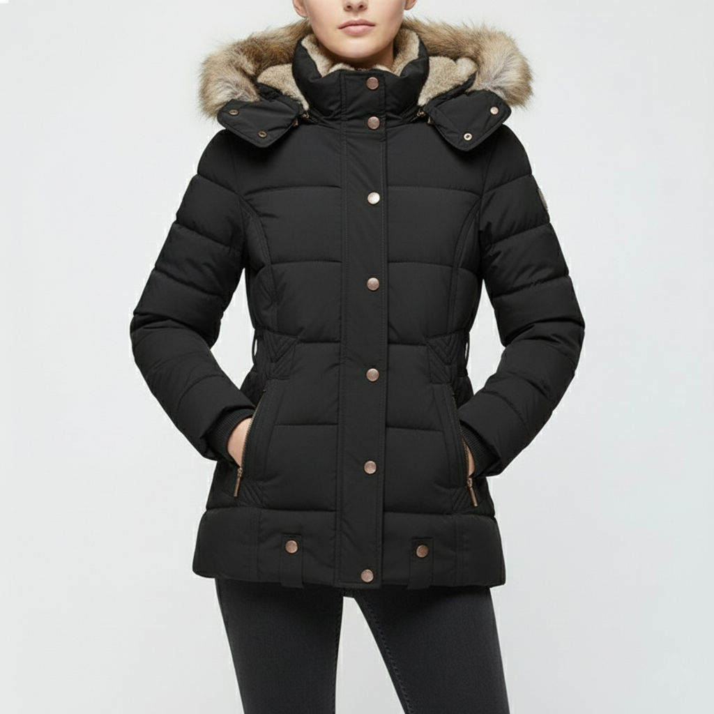 Valenzora | Valenzora Women's Winter Jacket | With fur lining, windproof & stylish