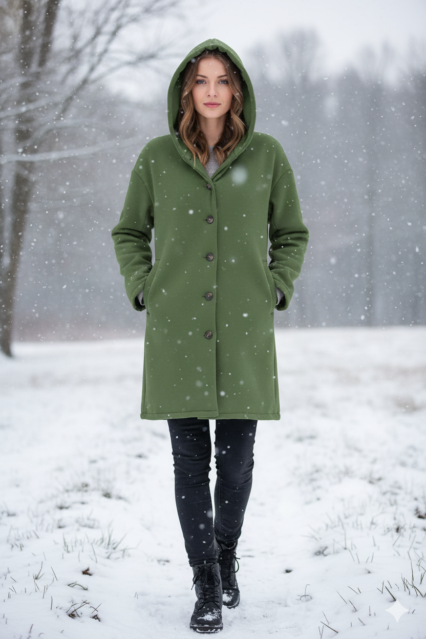 Long warm jacket