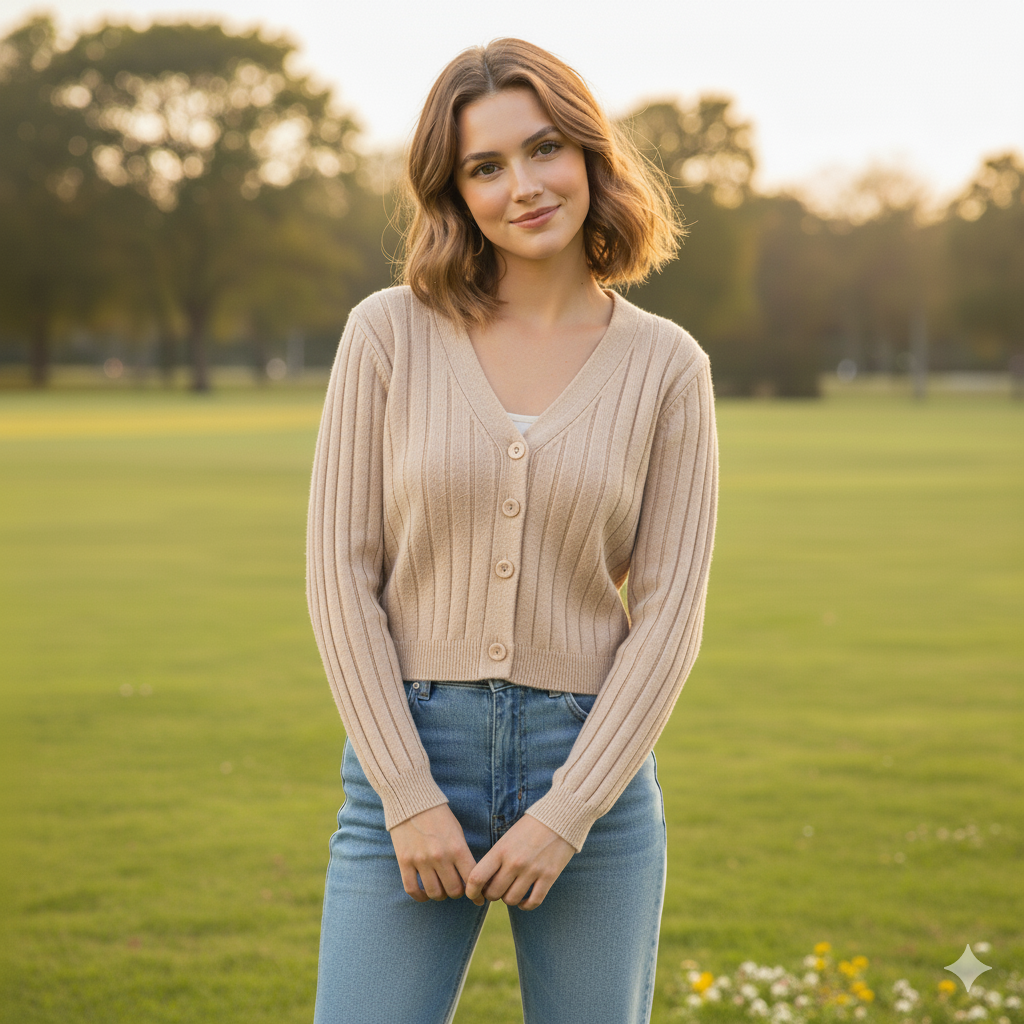 Valenzora | Damen-Strickpullover mit Schnürung und V-Ausschnitt