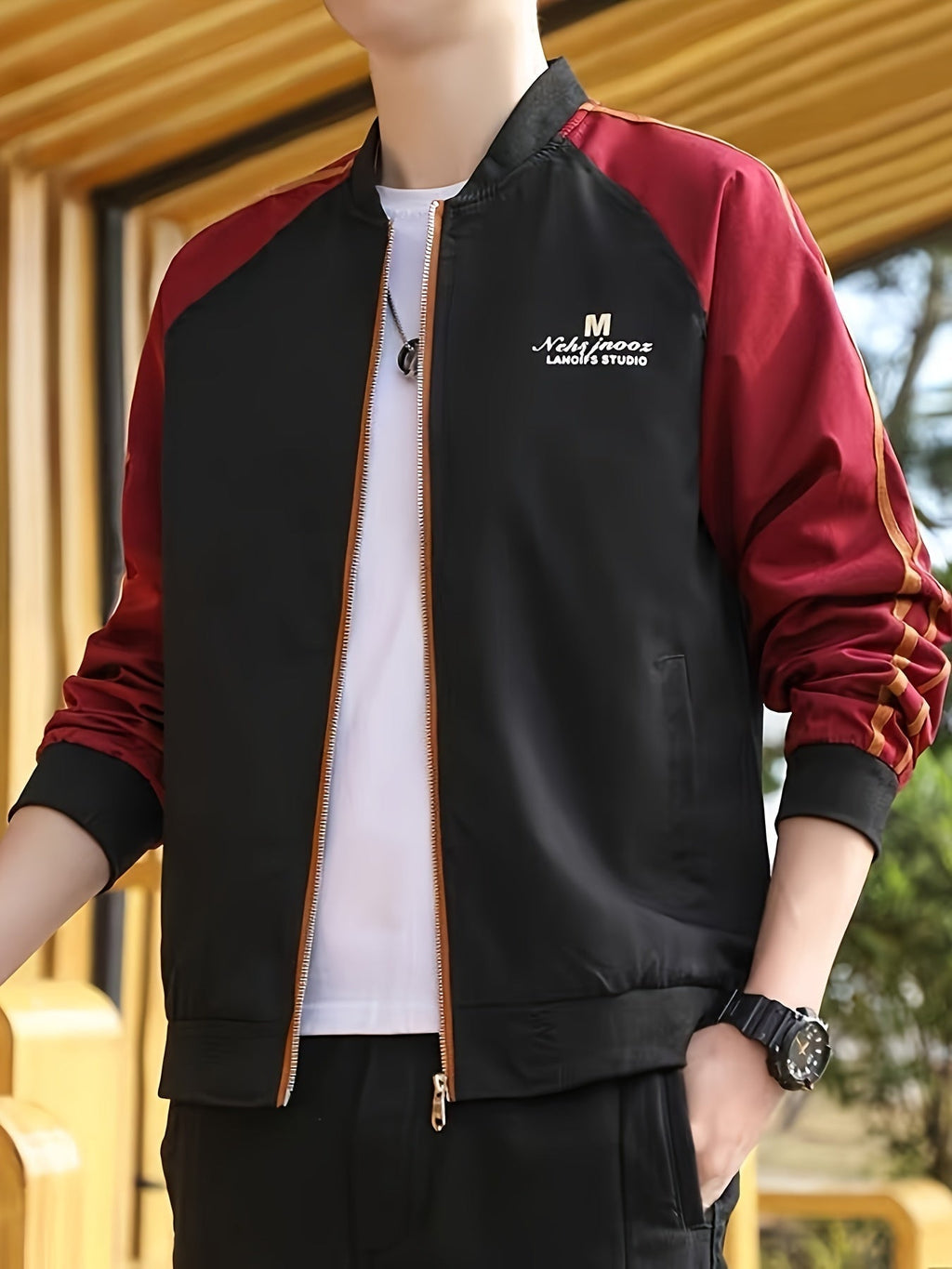 Valenzora | Stylish color-block jacket with a sporty look