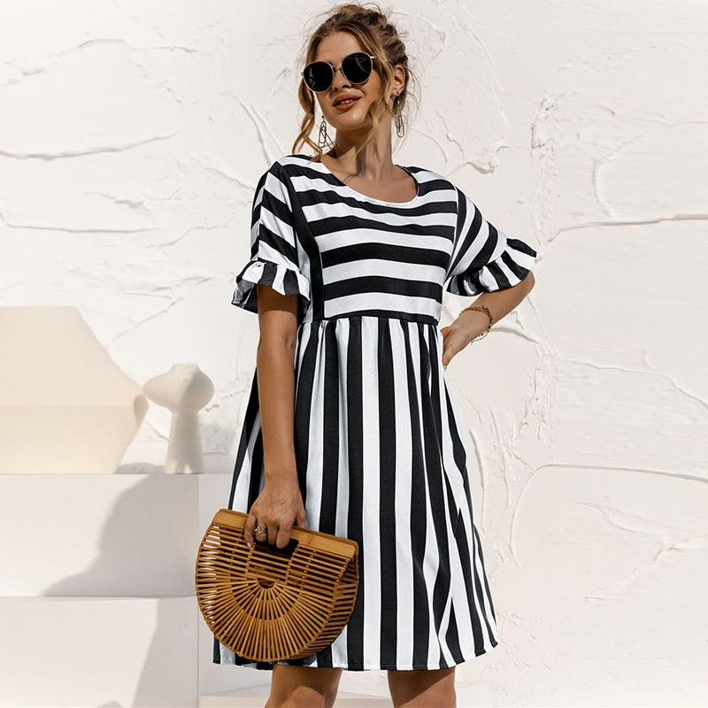 Valenzora | Striped dress for women