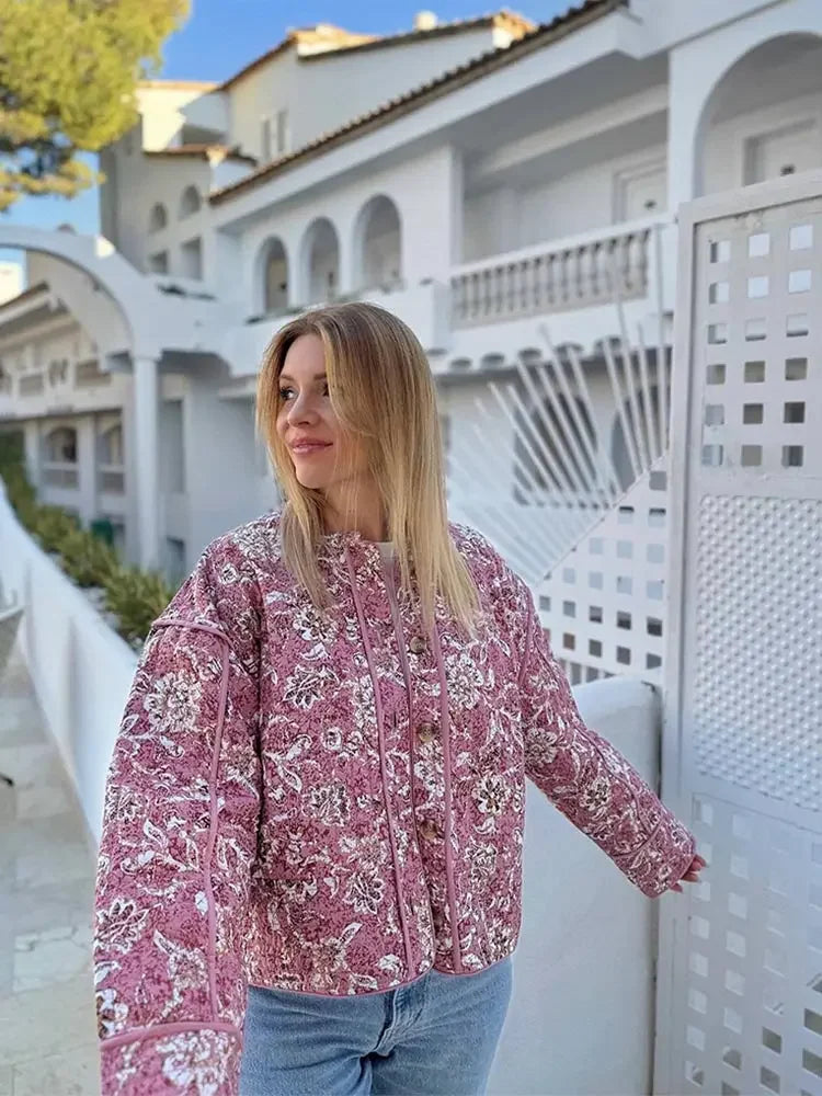 Valenzora – Gesteppte Blumenjacke für Damen für gemütliche Tage