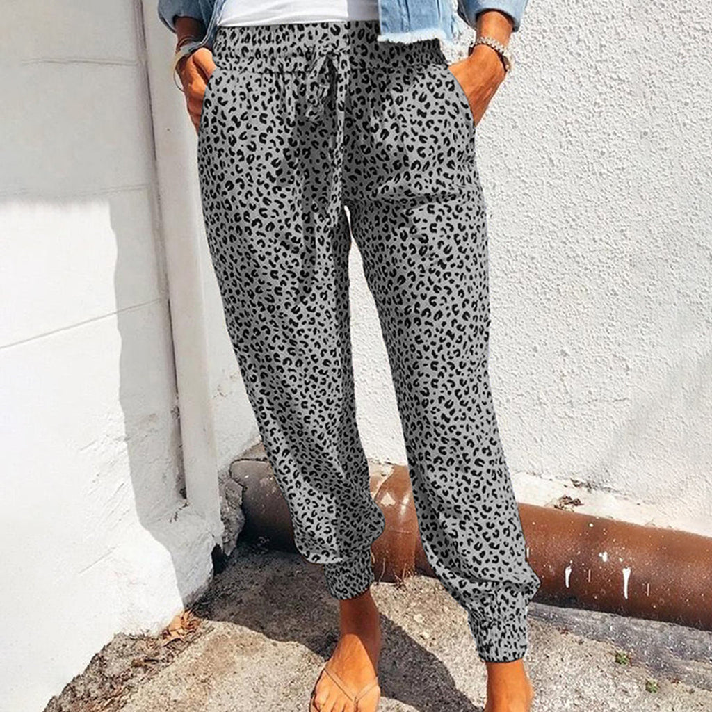Valenzora | Stylish leopard print trousers for women