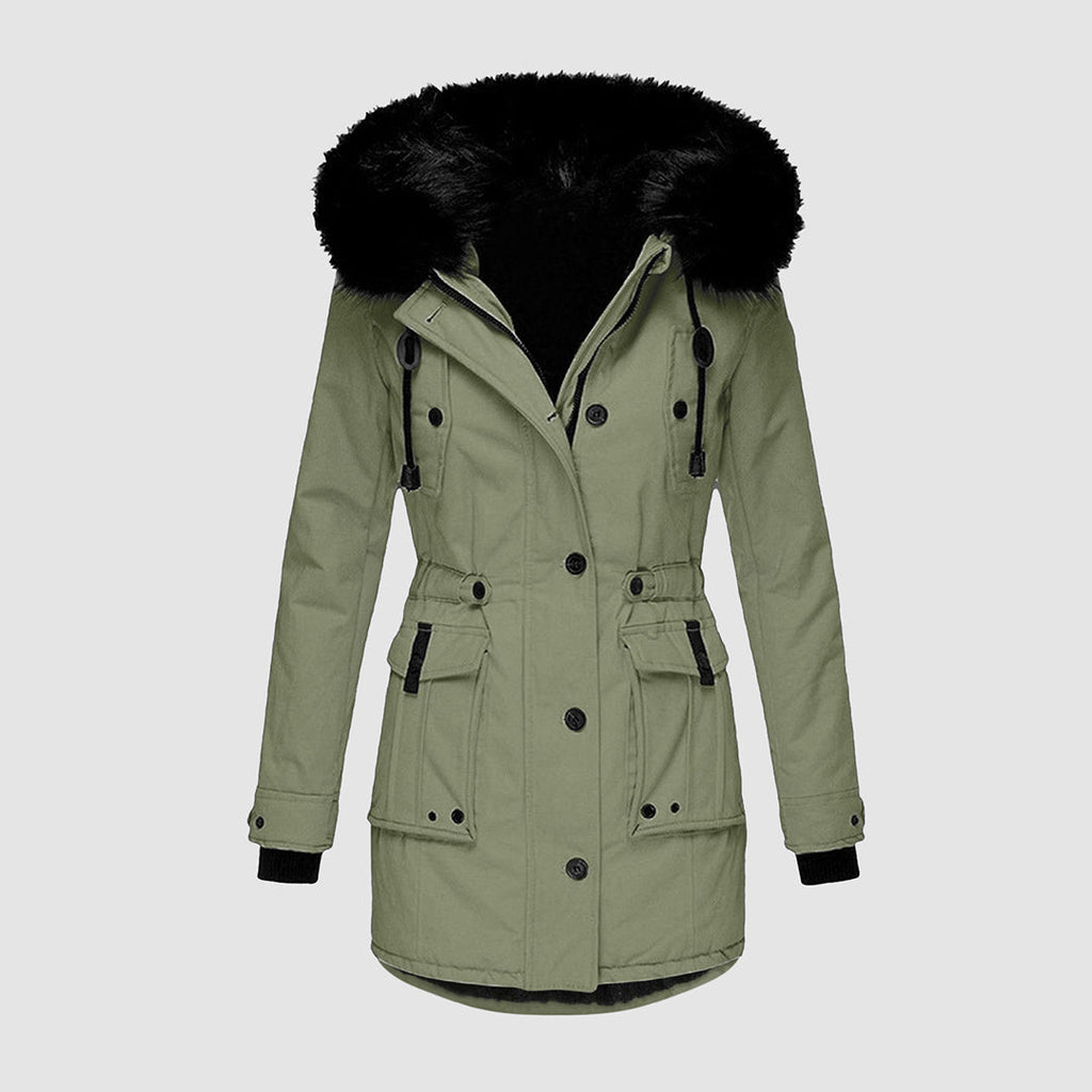 Valenzora - Wasserdichte Winterjacke mit Kapuze für Damen