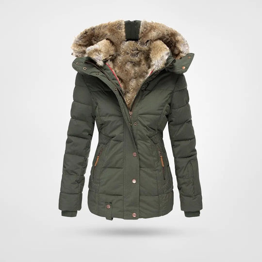 Valenzora - Warm, fashionable winter jacket with lining and hood