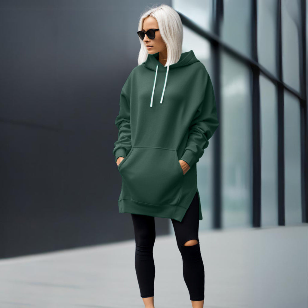 Valenzora | Elegant oversized dress with hood