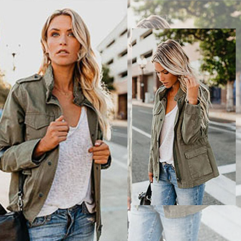Valenzora | Casual utility jacket with pockets for women