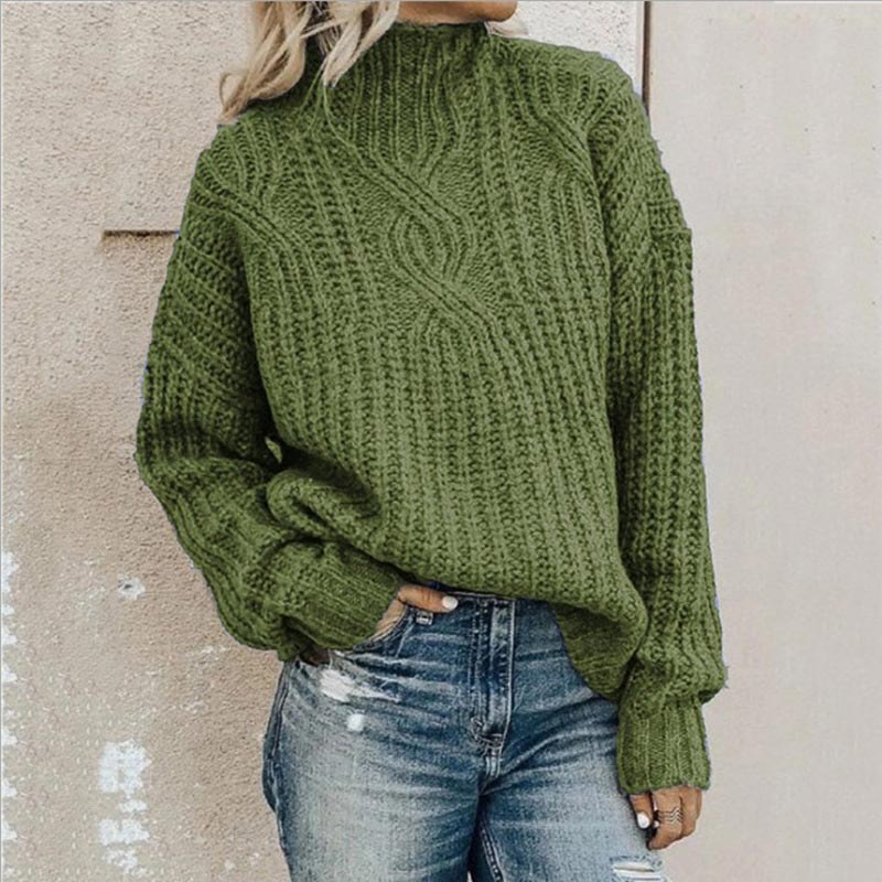 Oversized turtleneck sweater