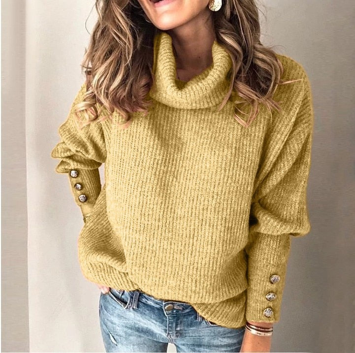 Valenzora | Oversized warmer Damen-Rollkragenpullover