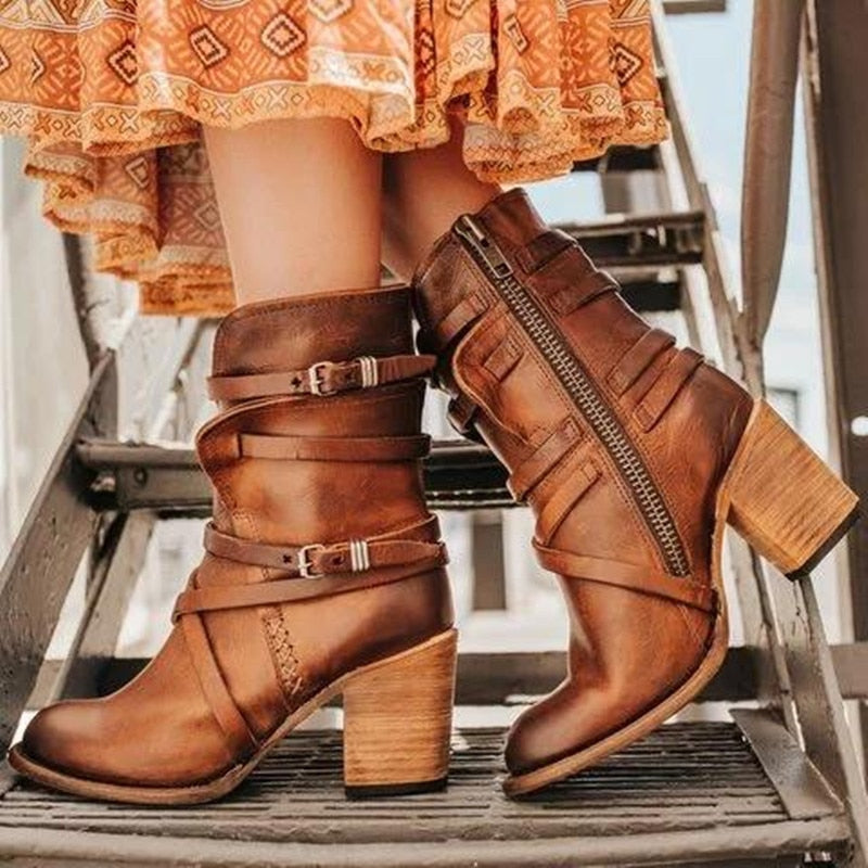 Valenzora - Women's Leather Boots