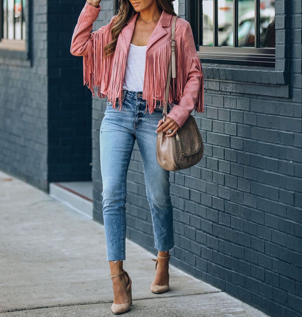 Valenzora | Damen Fransenjacke