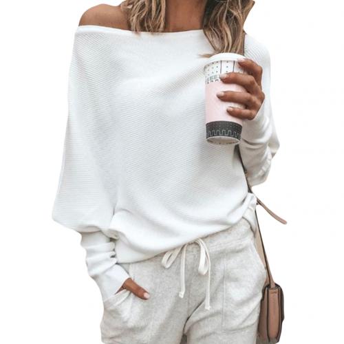 Valenzora Pullover | Trendiger, weicher Off-Shoulder-Pullover