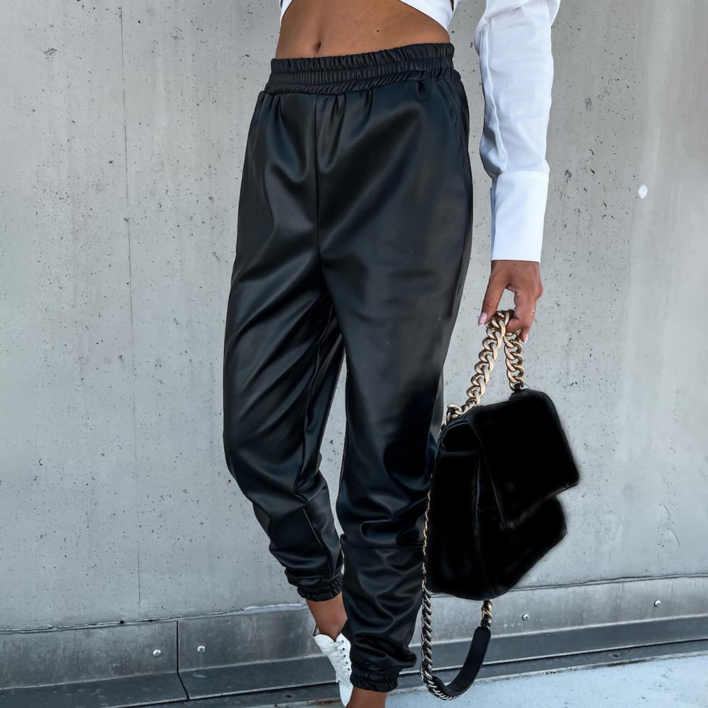Valenzora | Stylische Jogginghose aus PU-Leder